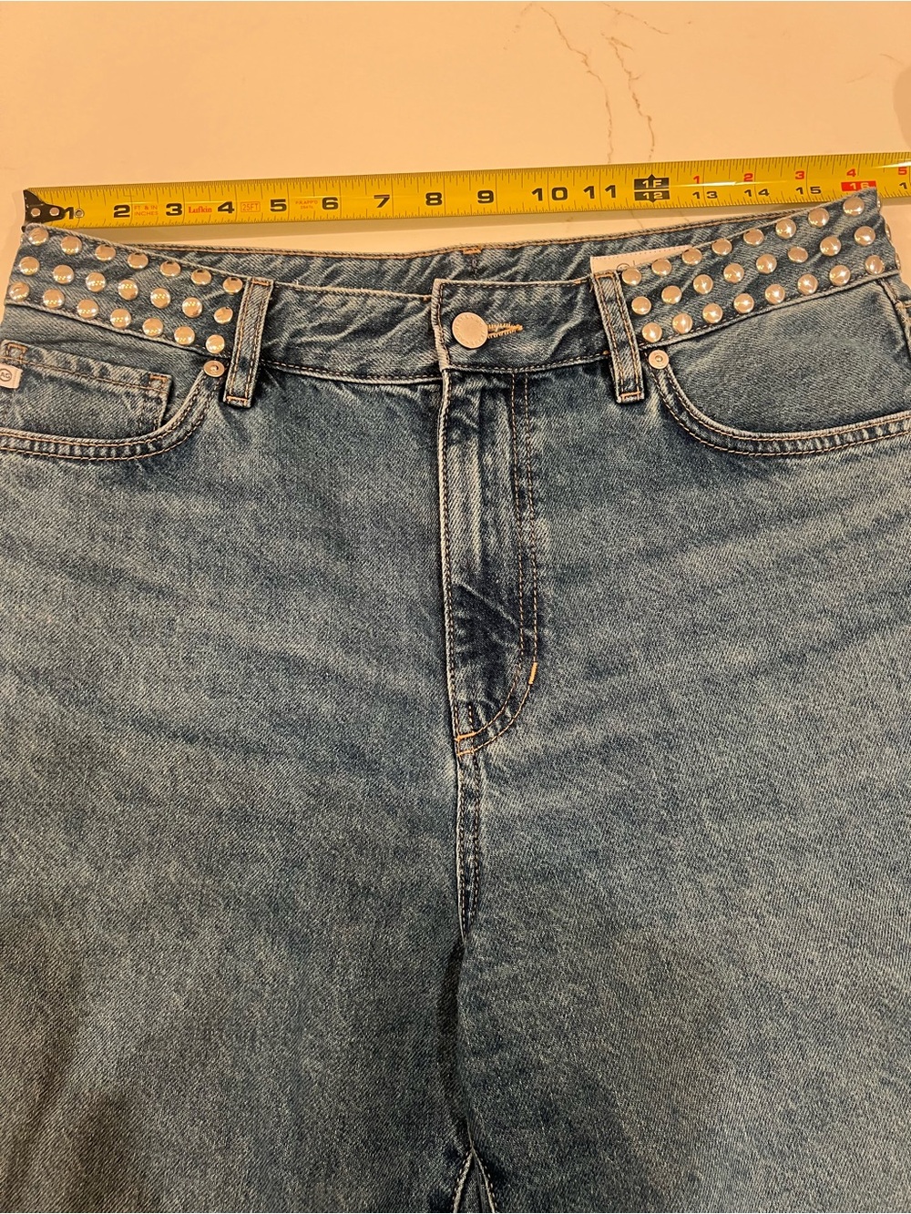 Ag Adriano Goldschmied Rian Super High-Waist Straight Leg Jeans | 29
